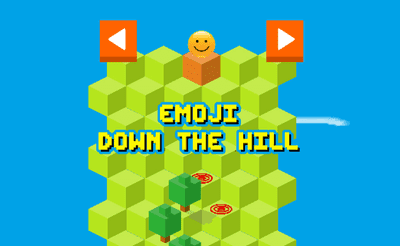 Emoji Down The Hill Banner
