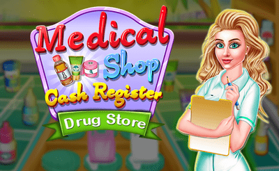 Medical Shop - Cash Register Drug Store Banner
