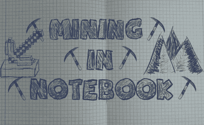 Mining in Notebook Banner