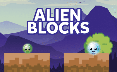 Alien Blocks Banner