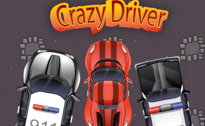 Crazy Driver Police Chase Banner