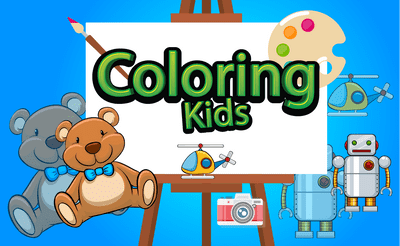 Coloring Kids Banner