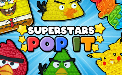 Pop It Super Stars Banner
