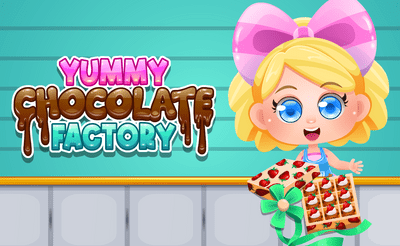 Yummy Chocolate Factory Banner