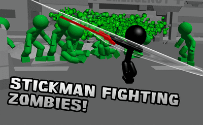 Stickman Killing Zombie 3D Banner