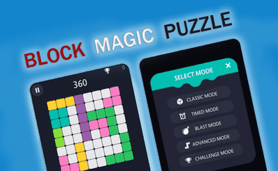 Block Magic Puzzle Banner