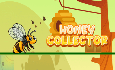 Honey Collector Bee Game Banner