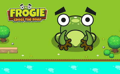 Frogie Cross the Road Banner