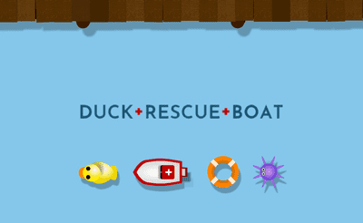 Duck Rescue Boat Banner