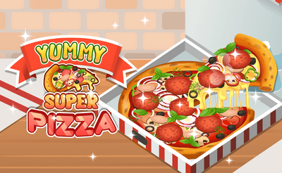 Yummy Super Pizza Banner