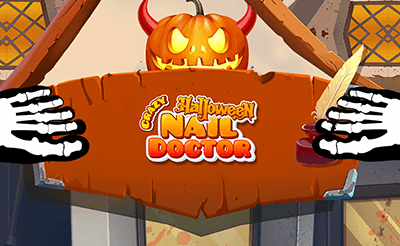 Crazy Halloween Nail Doctor Banner