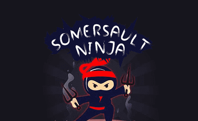 Somersault Ninja-Samurai Ninja Jump Banner