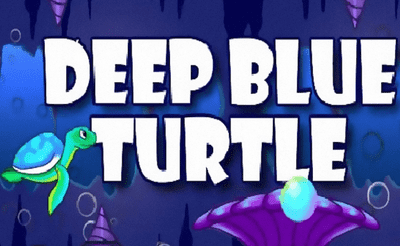 Deep Blue Turtle Banner