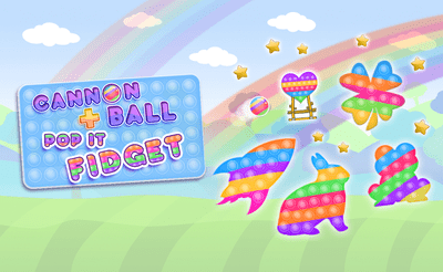 Cannon Ball & Pop It Fidget Banner