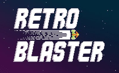 Retro Blaster Banner