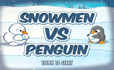Snowmen VS Penguin Banner