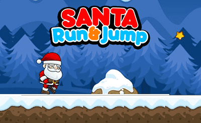Santa Run & Jump Banner