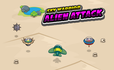 Sky Warrior Alien Attack Banner