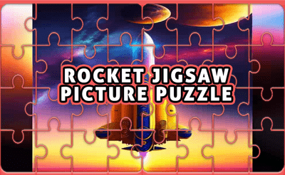 Rocket Jigsaw Picture Puzzle Banner