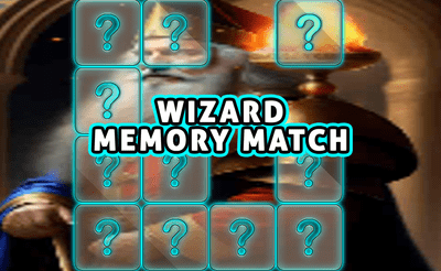 Wizard Memory Match Banner