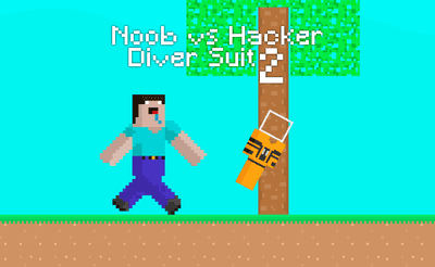 Noob vs Hacker Diver Suit Banner