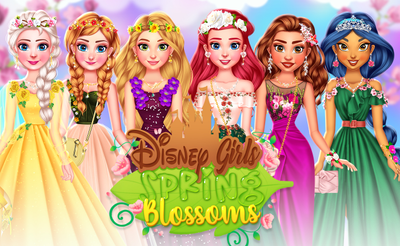 Princess Girls Spring Blossoms Banner