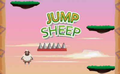 Jump Sheep Game Banner