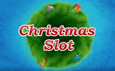Christmas Slot Machine Banner