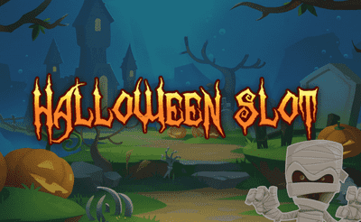 Halloween Slot Machine Banner