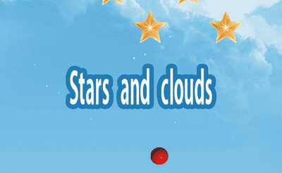 Stars and clouds Banner