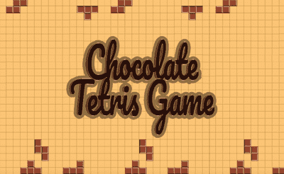 Chocolate Tetris Game Banner