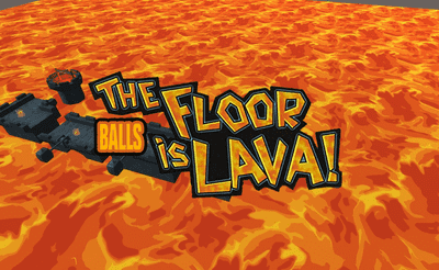 The Floor is Lava! Balls Banner