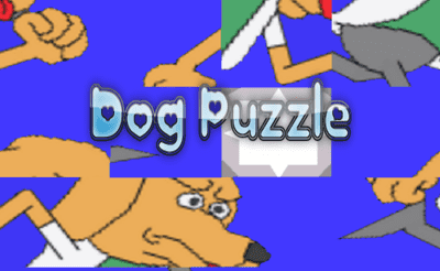 Dog Puzzle Banner
