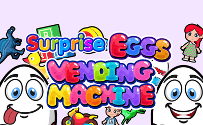 Surprise Eggs Vending Machine Banner