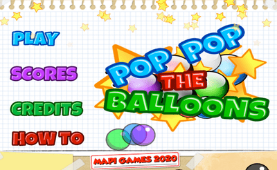 Pop Pop the Balloons Banner