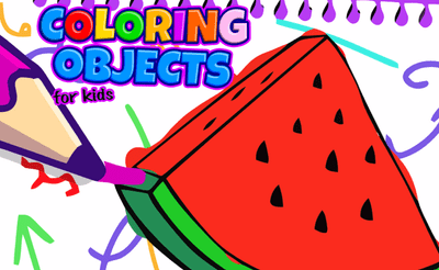 Coloring Objects for Kids Banner