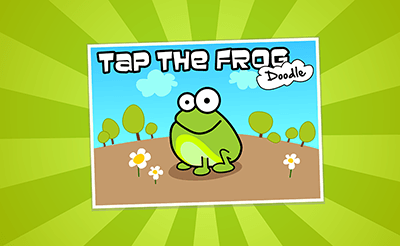 Tap the Frog Doodle Banner