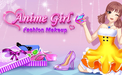 Anime Girl Fashion Make Up Banner