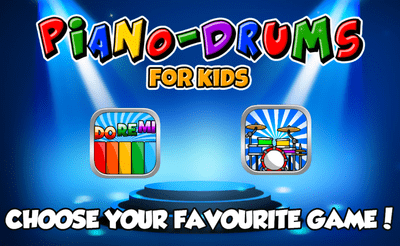 Piano and Drum for Kids Banner
