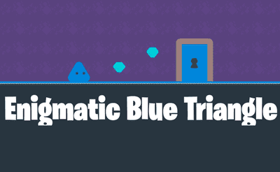 Enigmatic Blue Triangle Banner