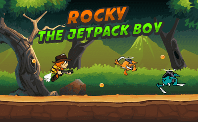 Rocky the Jetpack Boy Banner