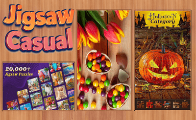 Jigsaw Casual Puzzle Banner