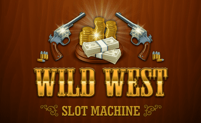 Wild West Slot Machine Banner