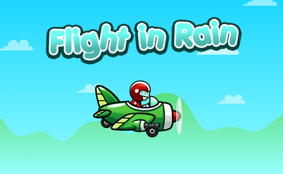 Flight in Rain Banner