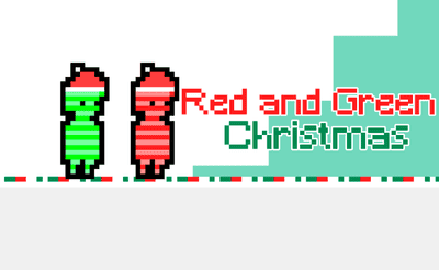 Red and Green Christmas Banner