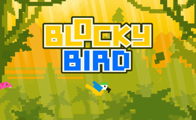 Blocky Bird Banner