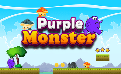 Purple Monster Adventure Banner