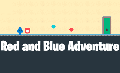 Red and Blue Adventure Banner
