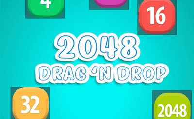 2048 Drag and Drop Banner