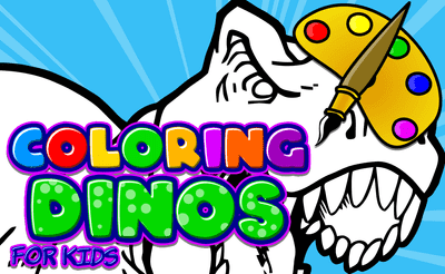 Coloring Dinosaurs for Kids Banner
